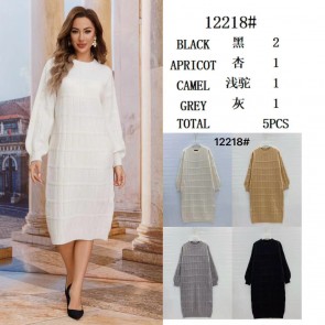 12218 Women's Knitted Sweater Dress